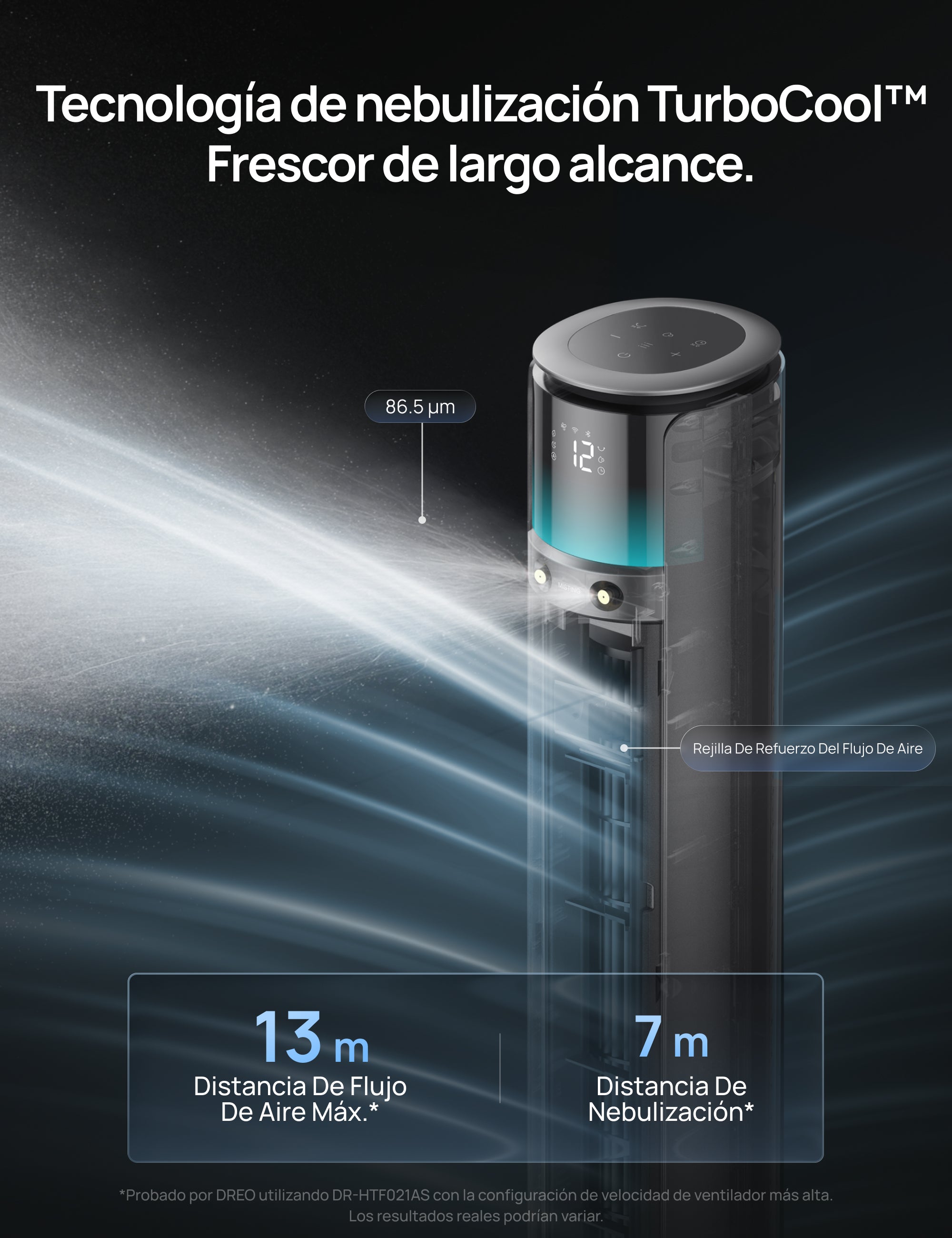Ventilador nebulizador TurboCool™ 711AS