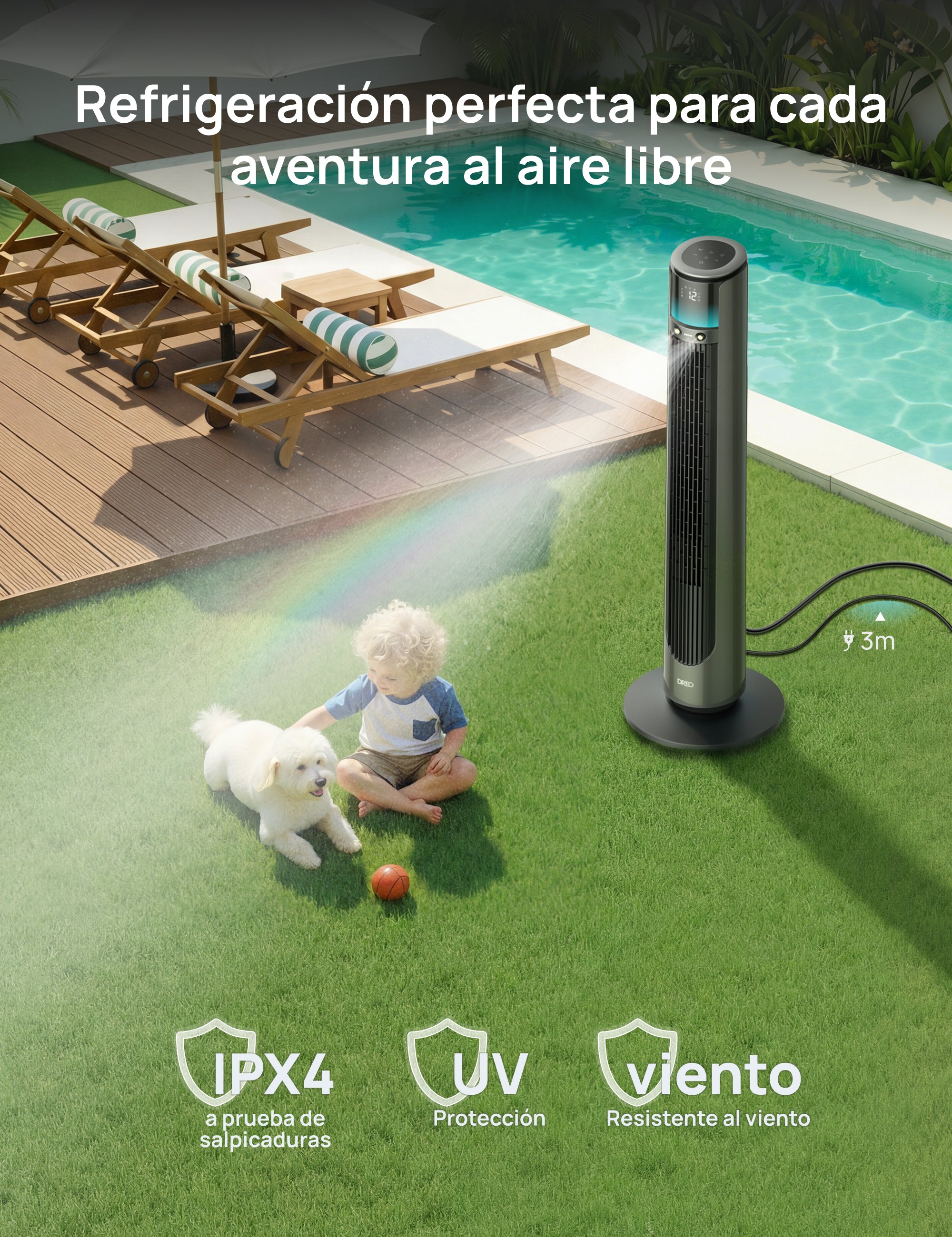 Ventilador nebulizador TurboCool™ 711AS