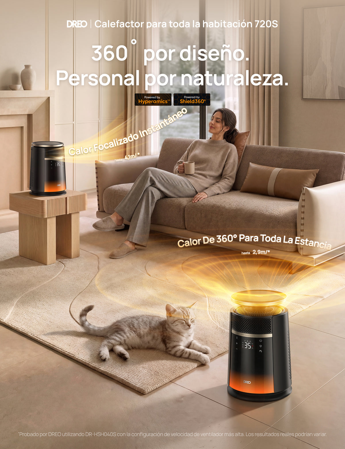 Calefactor para toda la habitación 720S