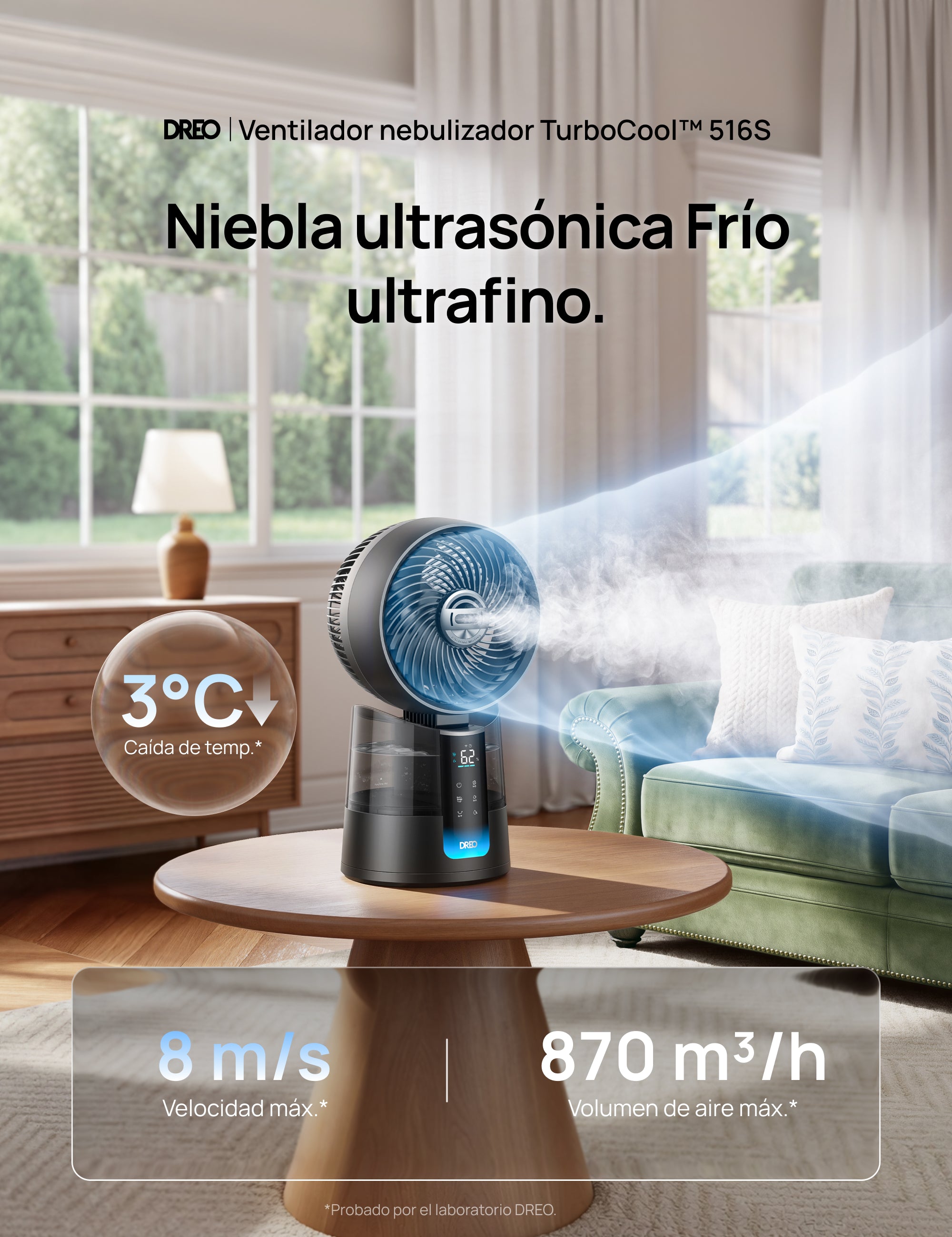 Ventilador nebulizador TurboCool™ 516S