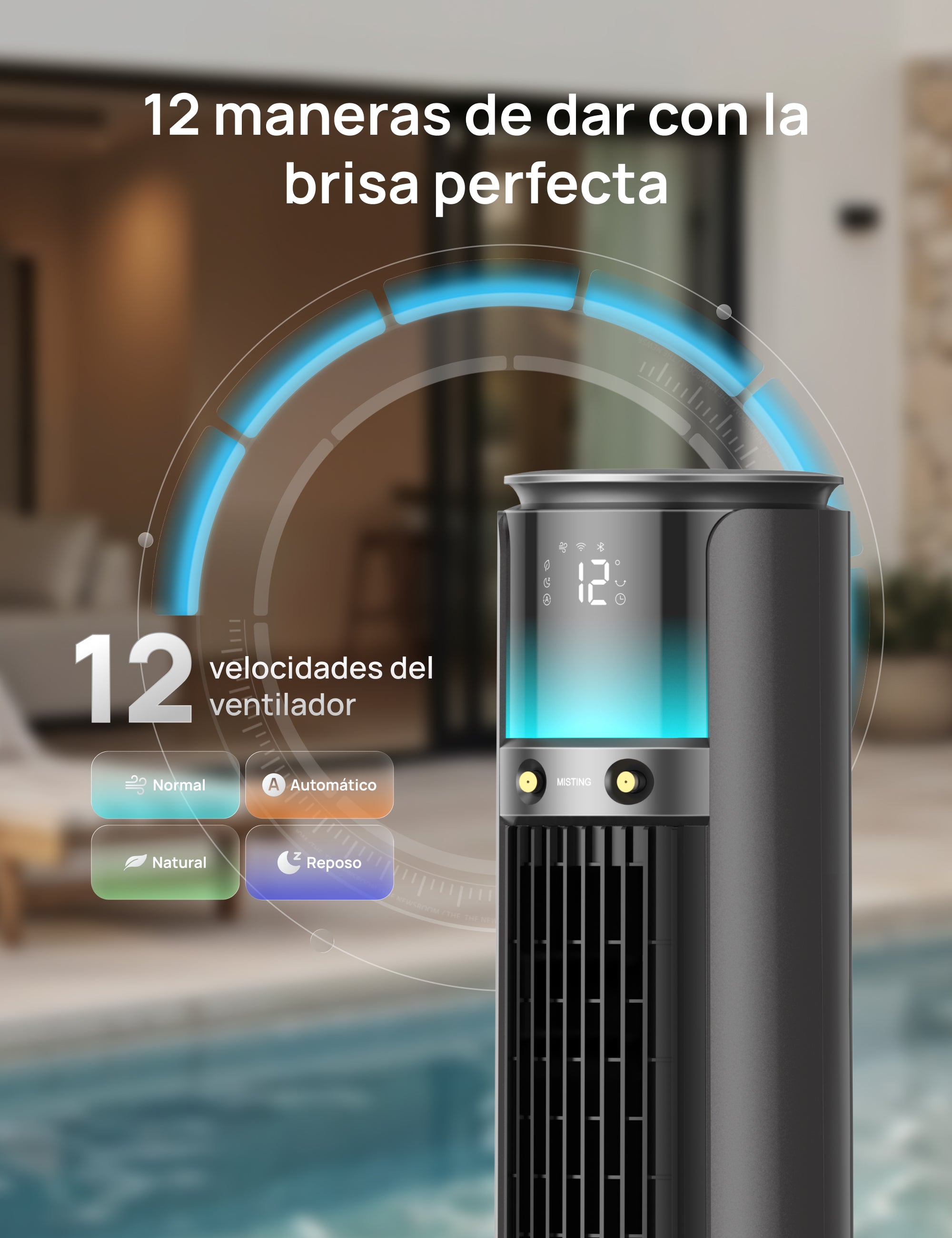 Ventilador nebulizador TurboCool™ 711AS