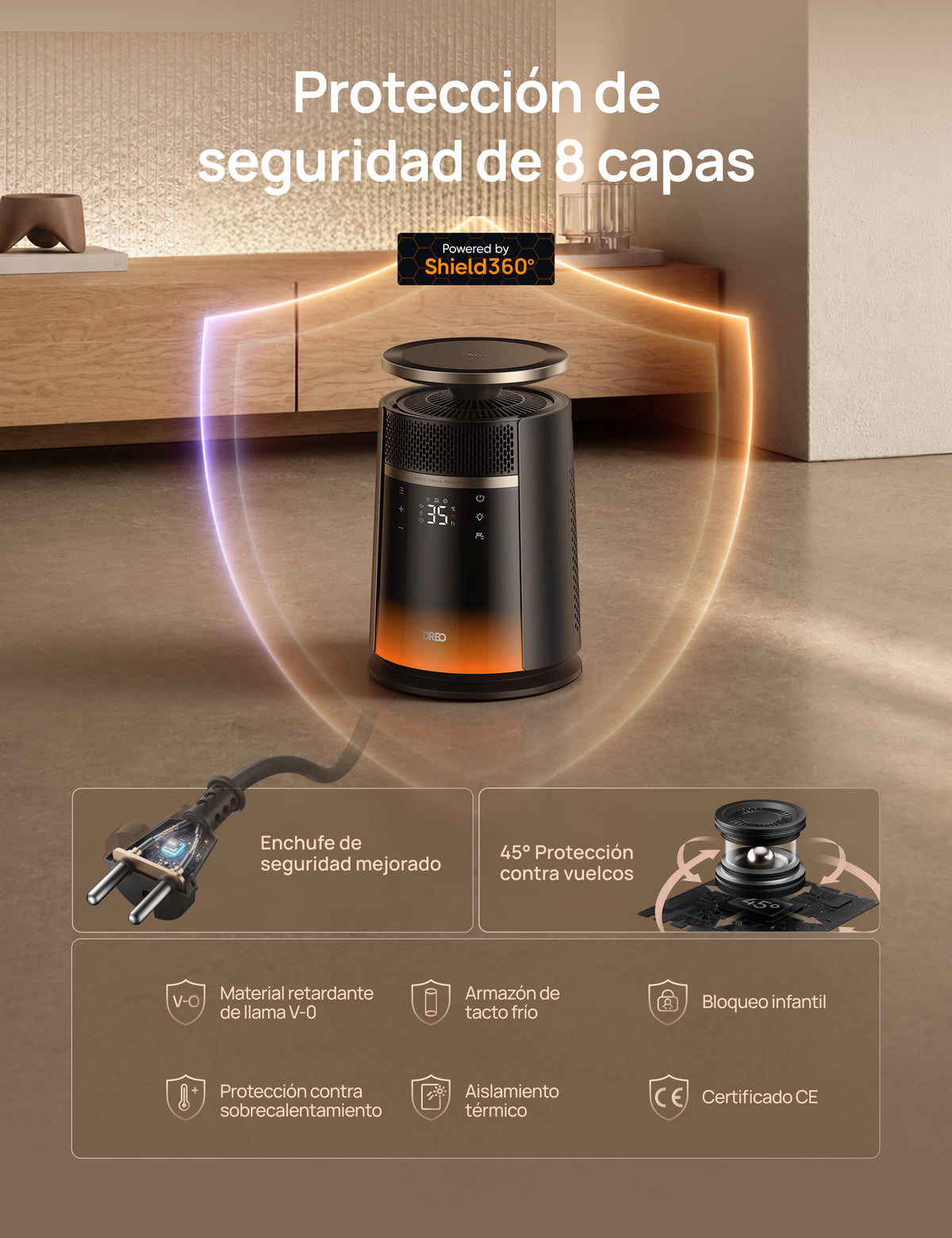 Calefactor para toda la habitación 720S