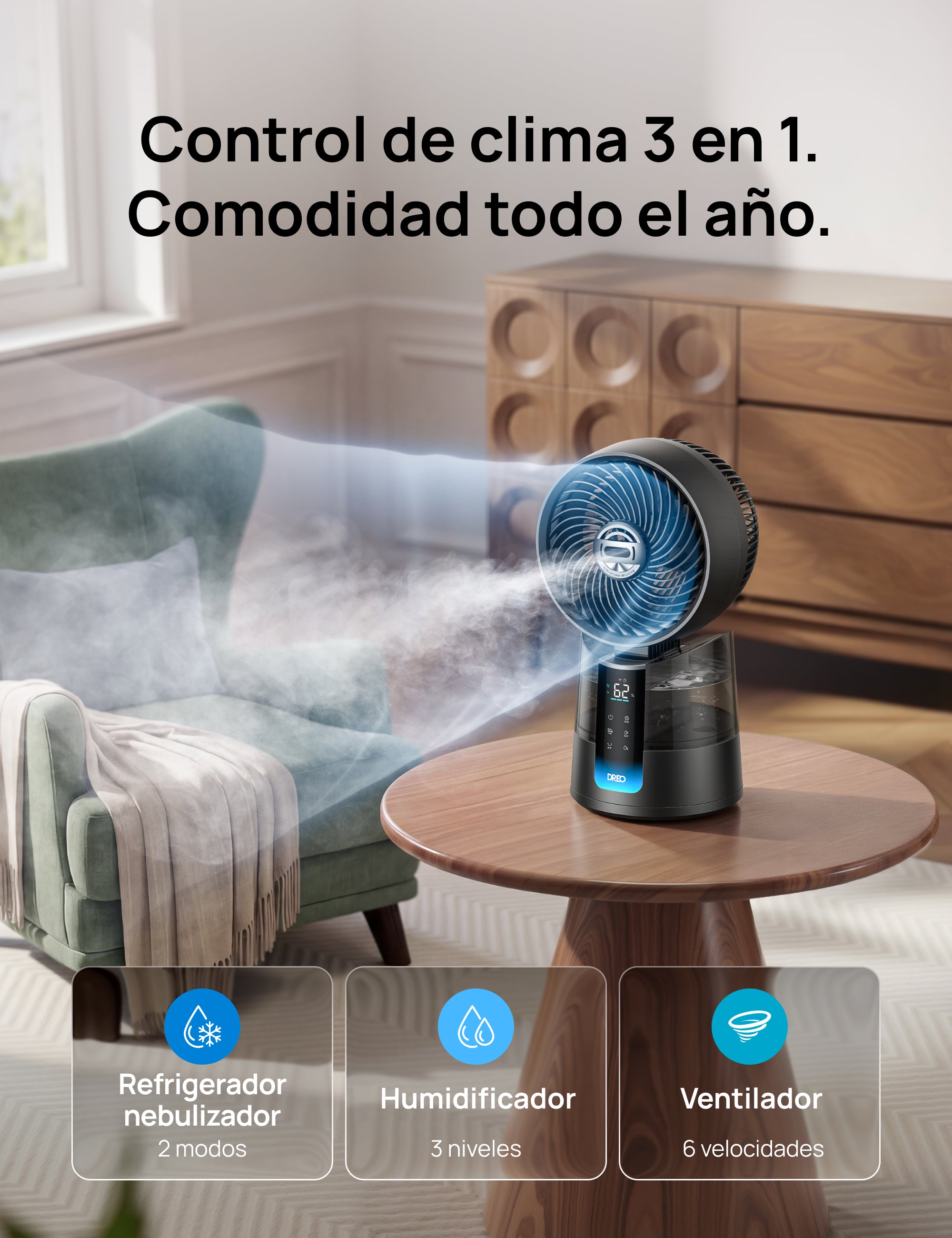 Ventilador nebulizador TurboCool™ 516S