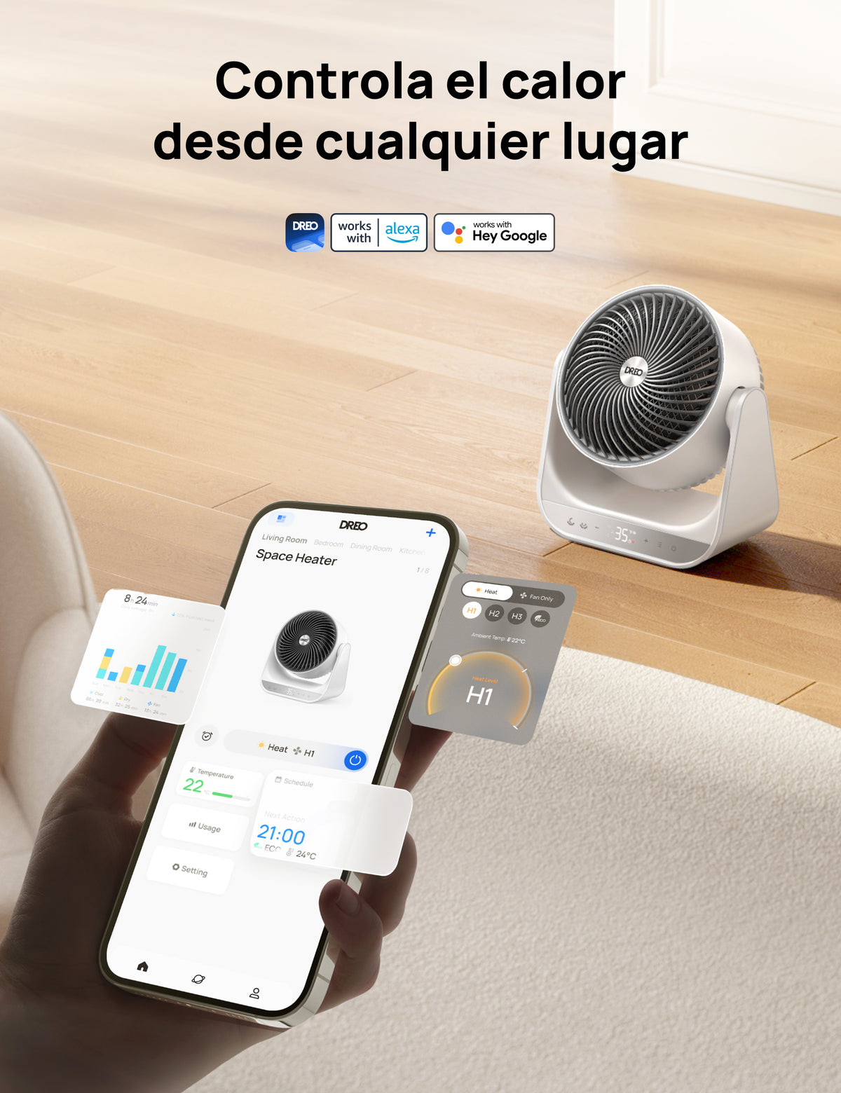 Calefactor para toda la habitación 714S